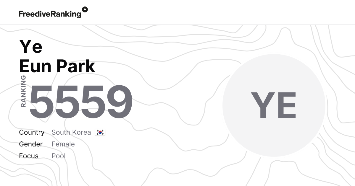 Ye Eun Park | World no.5559 | The Freedive Ranking